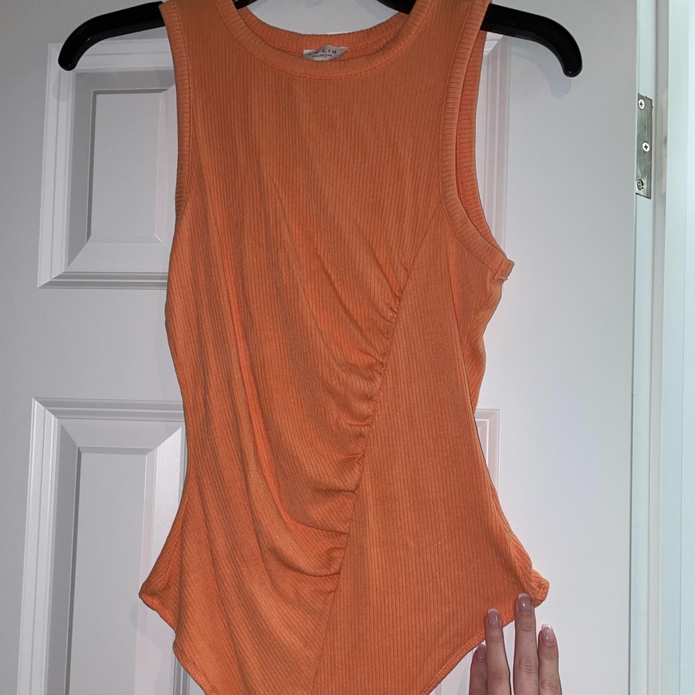 Orange bodysuit